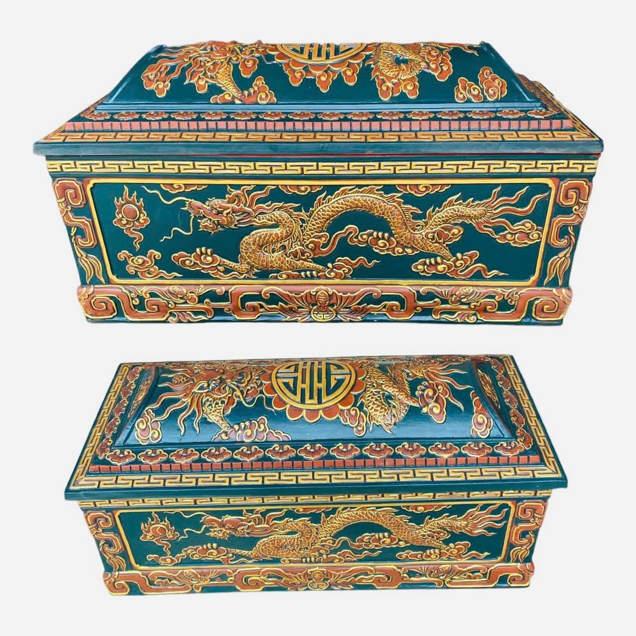 Tiểu quách sơn vẽ rồng phượng (mẫu thử)